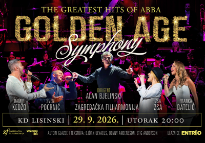 GOLDEN AGE SYMPHONY FRANKA BATELIĆ DAMIR KEDŽO ALAN BJELINSKI, dirigent 29. rujna 2026 20:00 KD Vatroslava Lisinskog