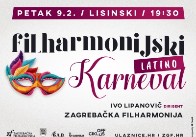 <p><strong>Karnevalski latino koncert</strong></p>
<p><strong>IVO LIPANOVIĆ, dirigent</strong></p> 9. veljače 2024 19:30 KDVL