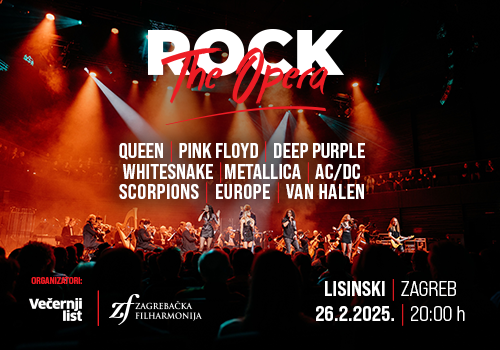 Rock The Opera 26. veljače 2025 20:00 KD Vatroslav Lisinski