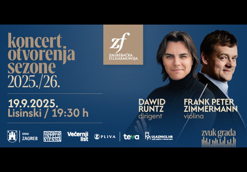 KONCERT OTVORENJA SEZONE 2025./2026. - Runtz, Zimmermann & Zagrebačka filharmonija